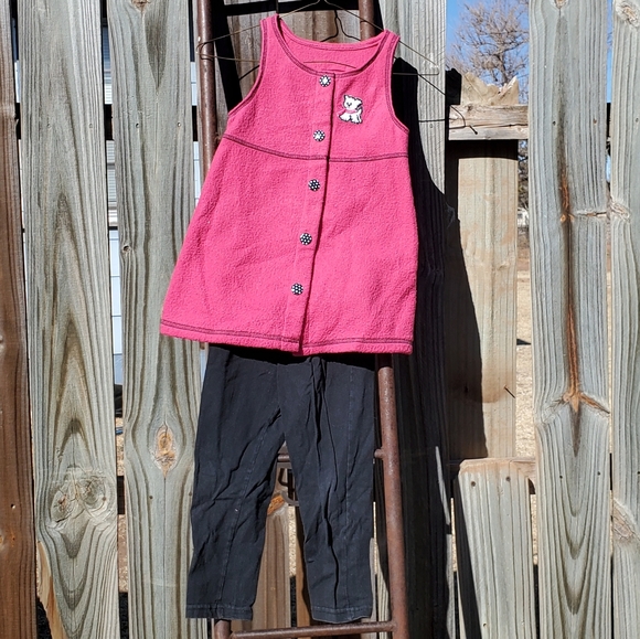 *VNTG* OKIE DOKIE 4T 2pc tunic/leggings - Picture 3 of 6